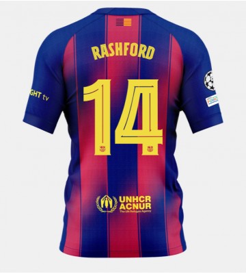 Barcelona Marcus Rashford #14 Primera Equipación 2025-26 Manga Corta